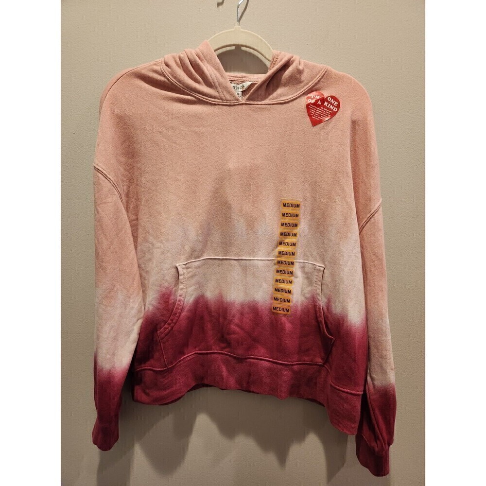 Wildfox Womens Olivia Tie-Dye Hoodie Nwt Sz M Front Hoodie Pocket Crop Relaxed